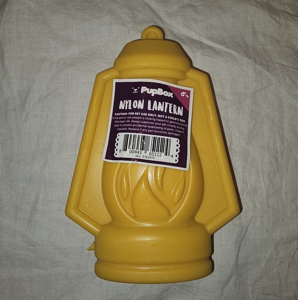 Pupbox Latern Dog Toy NWT Lights Out Nylon Chewtoy - Picture 2 of 3